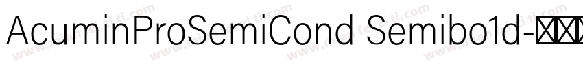 AcuminProSemiCond Semibo1d字体转换